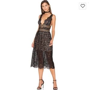 For Love and Lemons Mon Cheri Midi Dress